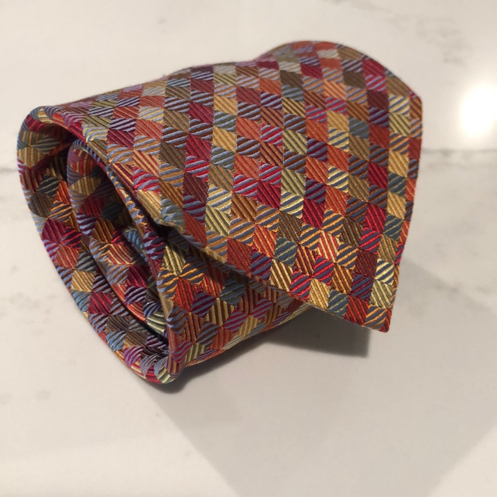 Valerio Garati Multi-color checkered Tie